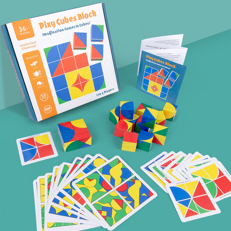Wooden Cube Space Thinking Building Block Space Logic