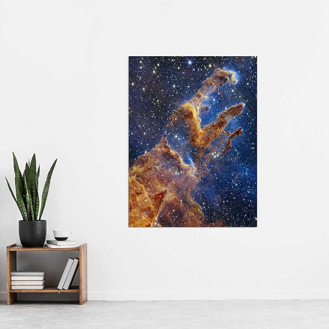 Artery8 Quadro Con Cornice NASA James Webb Space Telescope - Stampa Artistica First Deep Field SMACS 0723, Poster 12x16 Pollici (30x41cm) Per Decorazione Parete