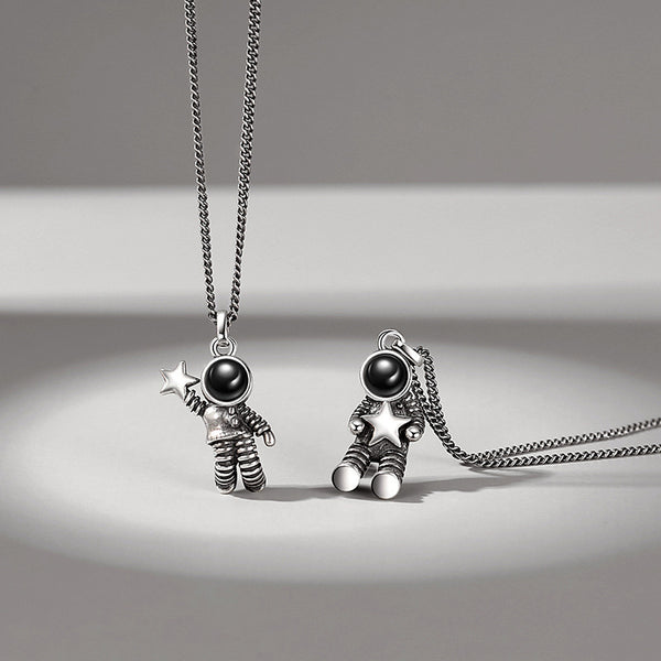 Creative Space Astronaut Pendant Clavicle Chain