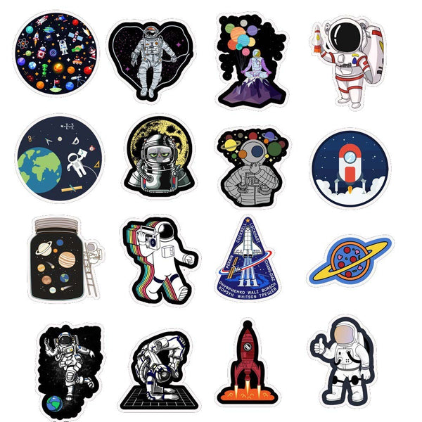 Cosmic space cartoon anime stickers