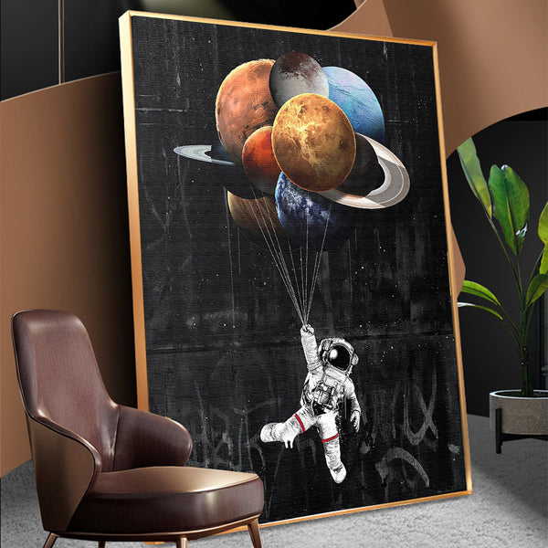 Space Astronaut Decorative Painting Home Art