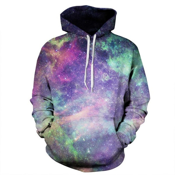 Galaxy Space 3D Men's Sweatshirt