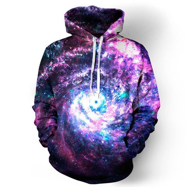 Galaxy Space 3D Men's Sweatshirt