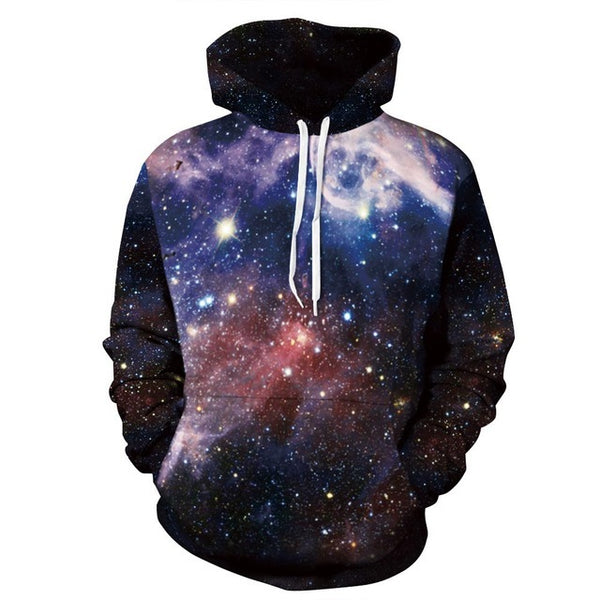 Galaxy Space 3D Men's Sweatshirt