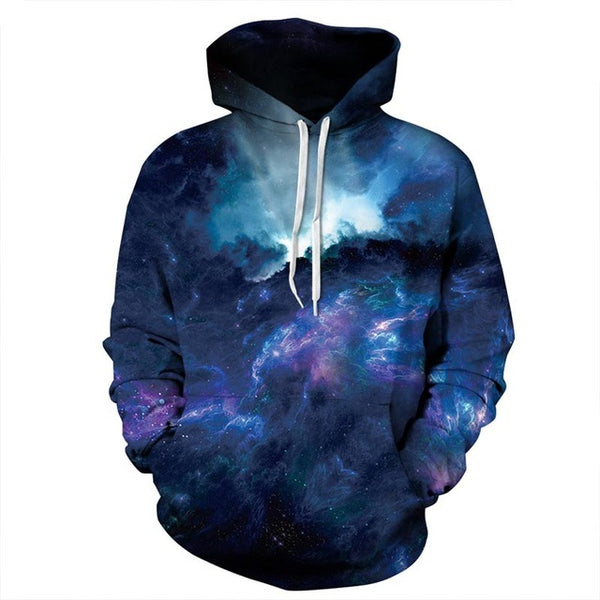 Galaxy Space 3D Men's Sweatshirt