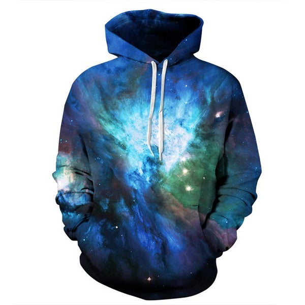 Galaxy Space 3D Men's Sweatshirt