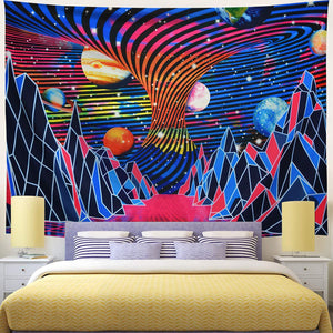 Psychedelic Natural Galaxy Space Carpet Wall Hanging