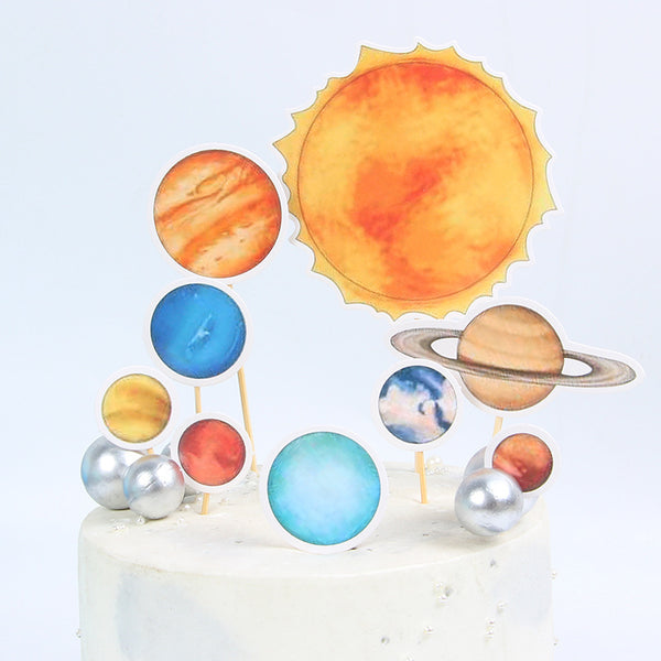 Cake Decoration Dream Planet Space Style