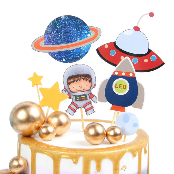 Cake Decoration Dream Planet Space Style