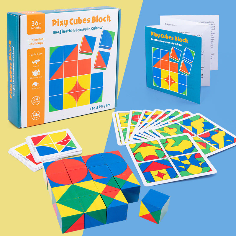 Wooden Cube Space Thinking Building Block Space Logic