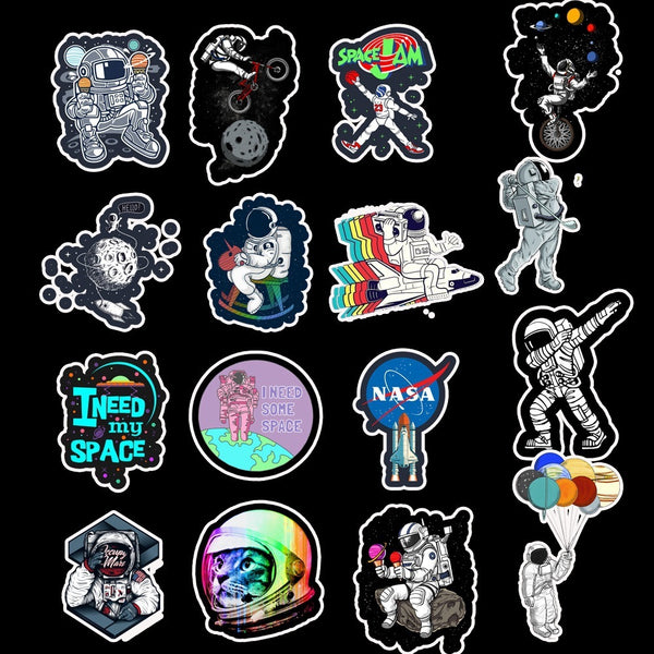 Cosmic space cartoon anime stickers