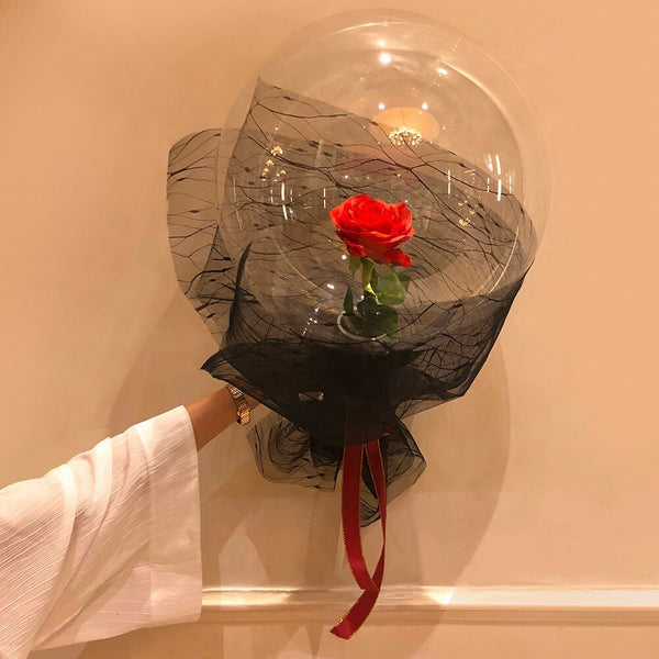 Rose flower ball bouquet space gift