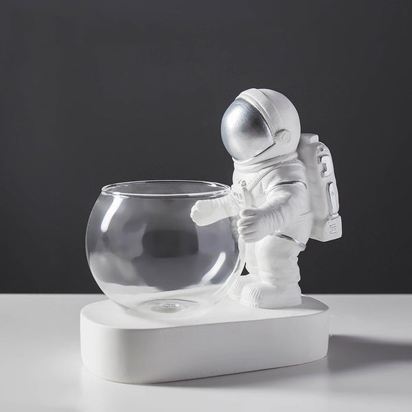 Space Astronaut Glass Vase Decoration