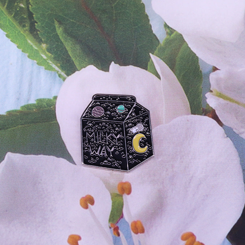 Space Milky Way Pin Starlight Milk Carton