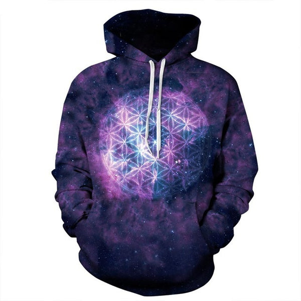 Galaxy Space 3D Men's Sweatshirt