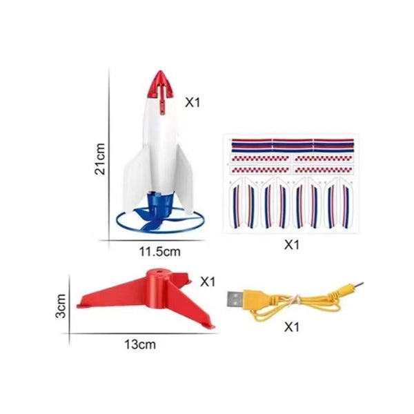 Children's Space Rocket Can Launch Outdoor Toys