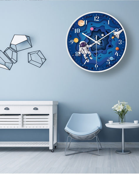 Astronaut Space Wall Clock Modern Minimalist Furnishings