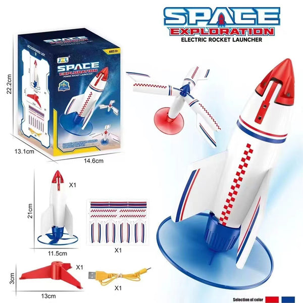 Children's Space Rocket Can Launch Outdoor Toys