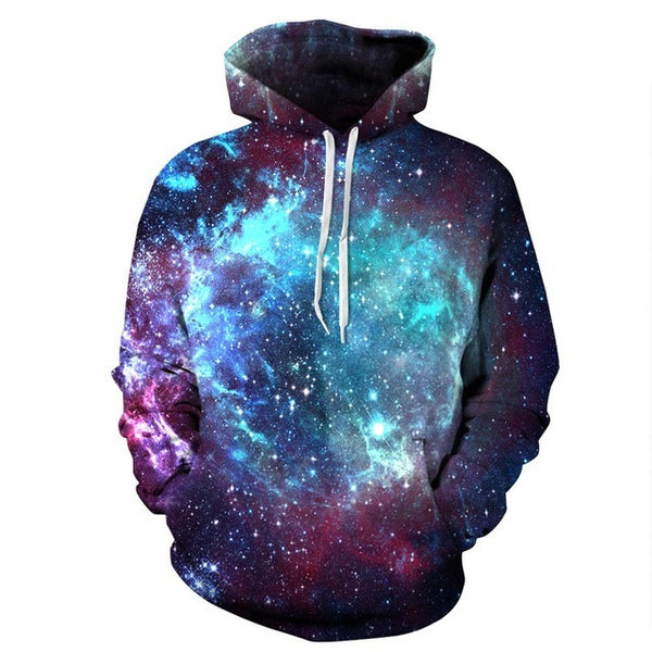 Galaxy Space 3D Men's Sweatshirt