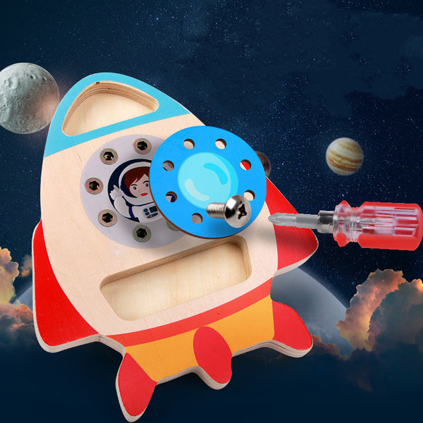 Children's Fun Space Nut Rocket Puzzle