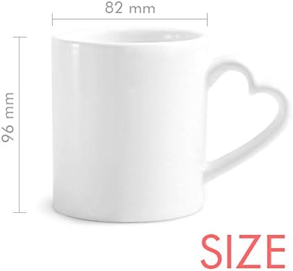 Space Ship Rocket Astronomy Pixel Coffee Mugs Pottery Ceramic Cup with Heart Handle 12oz Gift