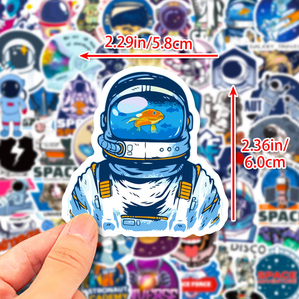 50 Pieces Space Planet Astronaut Stickers