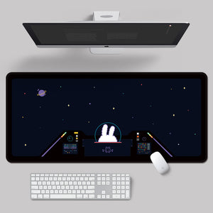 Creative Space Astronaut Bunny Printed Mouse Pad