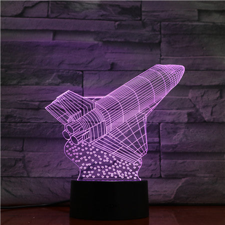 Space Shuttle Lntelligent Three-dimensional Night Light