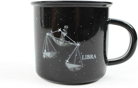 LIBRA Ceramic Mugs - 13.5 oz Coffee & Tea Mug, Astrology Horoscope Cups with Personality Traits Revealed Inside