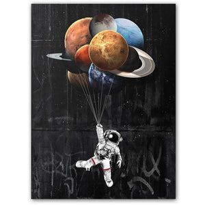 Space Astronaut Decorative Painting Home Art