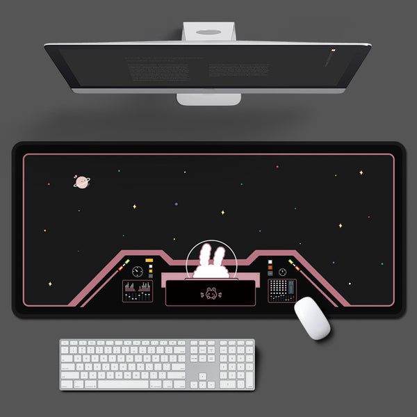 Creative Space Astronaut Bunny Printed Mouse Pad