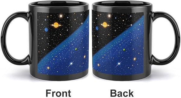 NTVOWPZO Coffee Mugs Large Coffee Mugs Ceramic Coffee Mugs Star Universe Astronomy Mug with Handle Travel Coffee Cup Funny Mug Tea Cups with Handle for Hot Cold Beverages