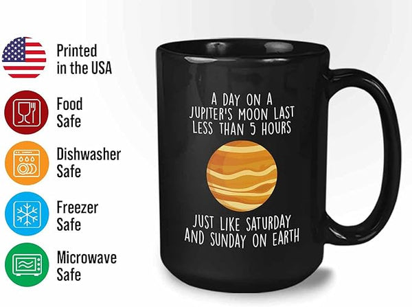 Bubble Hugs Astronomy Coffee Mug 15oz Black