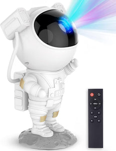 Astronaut Star Projector Night Light - Space Buddy Projector, Galaxy Starry Nebula Ceiling Projection Lamp with Timer and 360°Adjustable