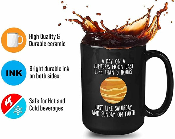 Bubble Hugs Astronomy Coffee Mug 15oz Black