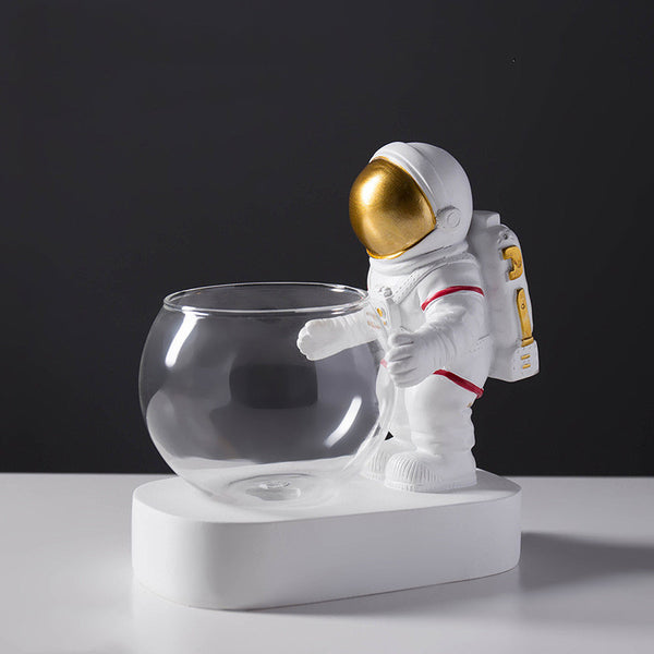 Space Astronaut Glass Vase Decoration