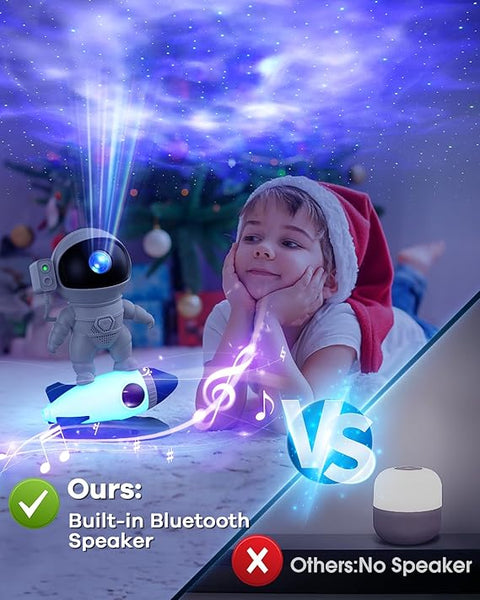 Astronaut Star Galaxy Projector Night Light, Timer and APP&Remote Control,Bluetooth Speaker&White Noise,