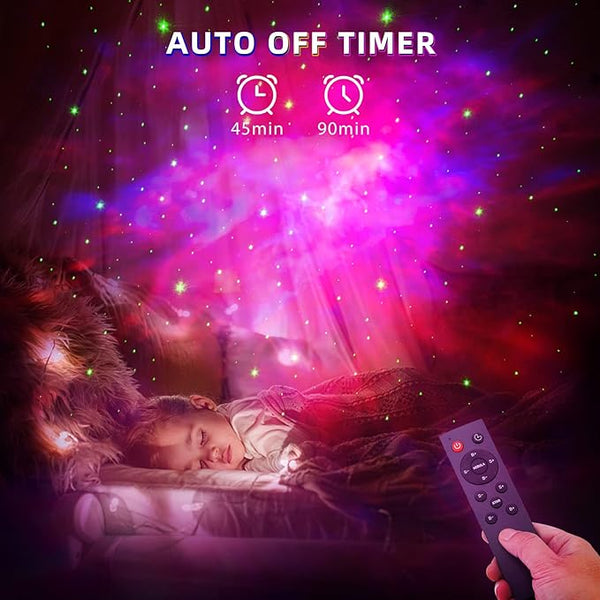 Astronaut Star Projector Night Light - Space Buddy Projector, Galaxy Starry Nebula Ceiling Projection Lamp with Timer and 360°Adjustable