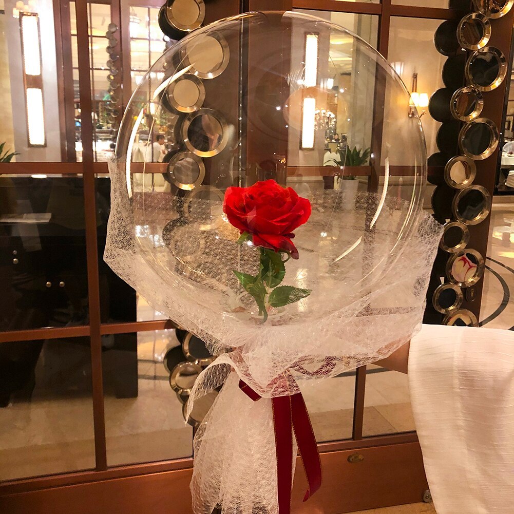Rose flower ball bouquet space gift