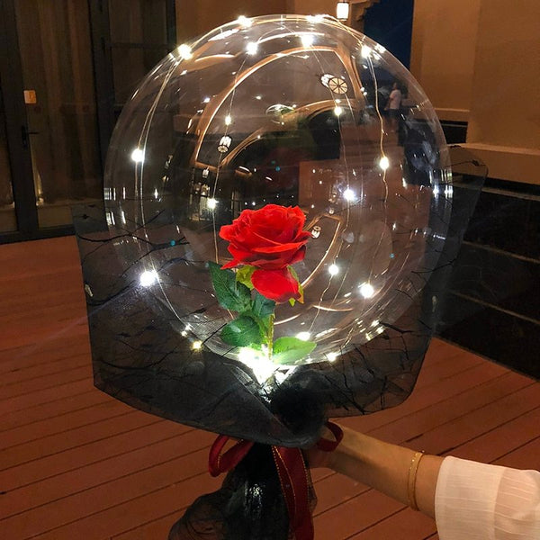 Rose flower ball bouquet space gift