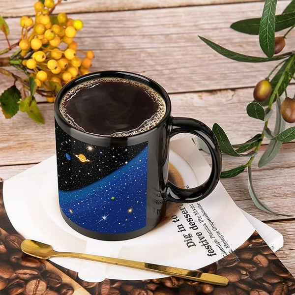 NTVOWPZO Coffee Mugs Large Coffee Mugs Ceramic Coffee Mugs Star Universe Astronomy Mug with Handle Travel Coffee Cup Funny Mug Tea Cups with Handle for Hot Cold Beverages