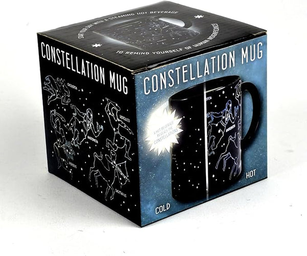 Heat Changing Constellation Mug - Add Coffee or Tea and 11 Constellations Appear - Comes in a Fun Box