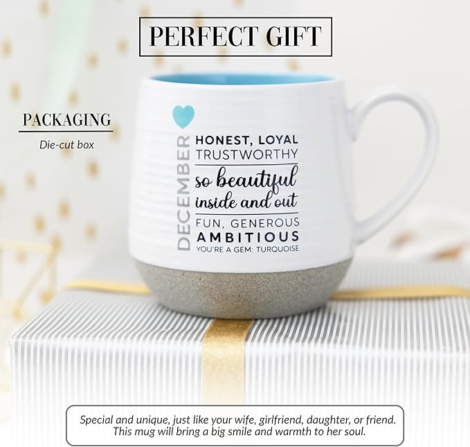 Pavilion - December 17 oz. Mug, Astrology Gifts, Stoneware Ceramic Coffee Mug