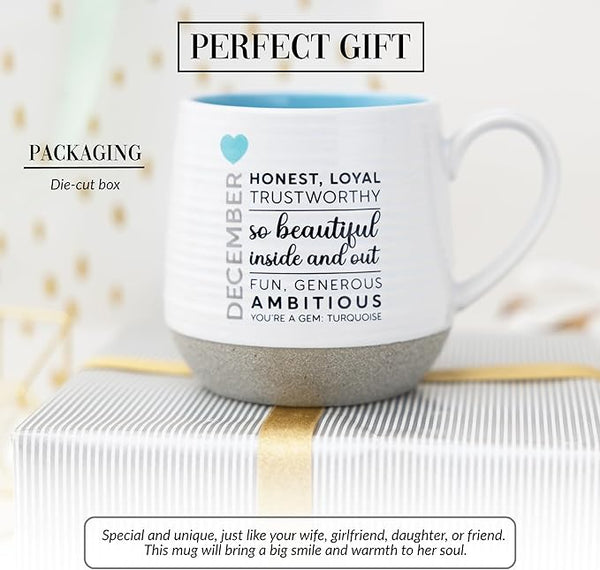 Pavilion - December 17 oz. Mug, Astrology Gifts, Stoneware Ceramic Coffee Mug