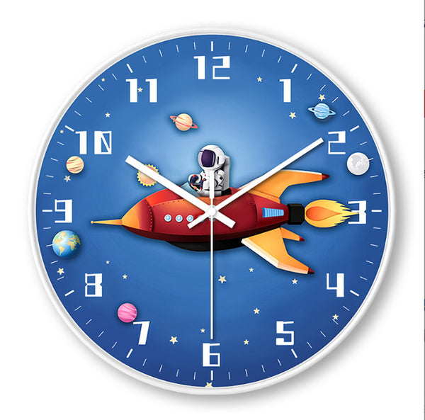 Astronaut Space Wall Clock Modern Minimalist Furnishings