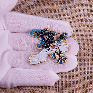 Cute Space Themed Brooch Galaxy Universe