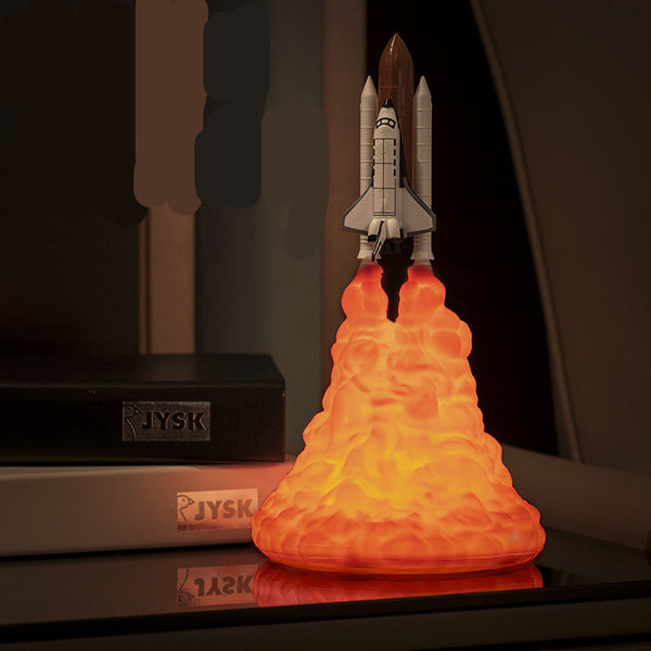 3D Print Rocket Space Shuttle Lamp Night Lamp