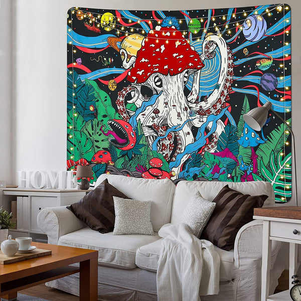 Planet Octopus Tapestry Space Galaxy