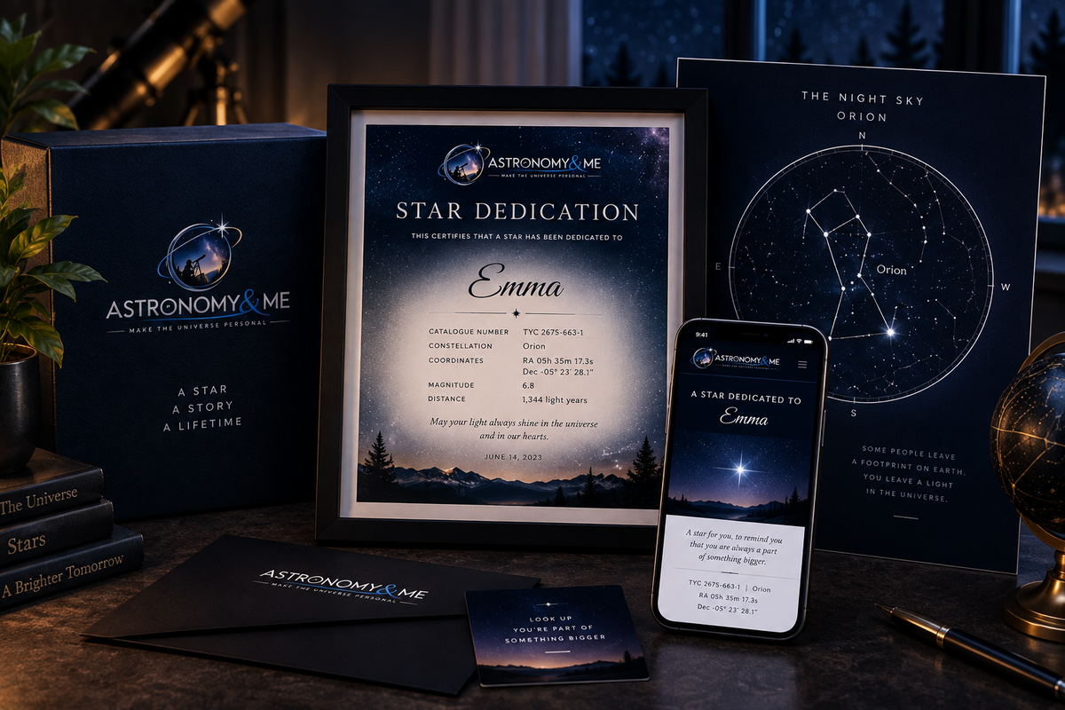 STAR DEDICATION - Personalized Celestial Gift