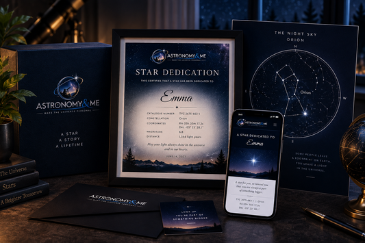 STAR DEDICATION - Personalized Celestial Gift